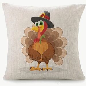 Turkey Throw Pillow Cover NEW 18x18